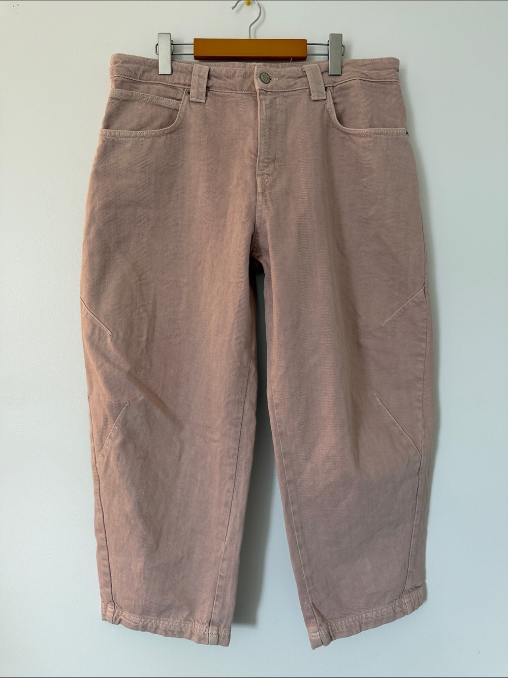 Zara pink barrel jeans size 10